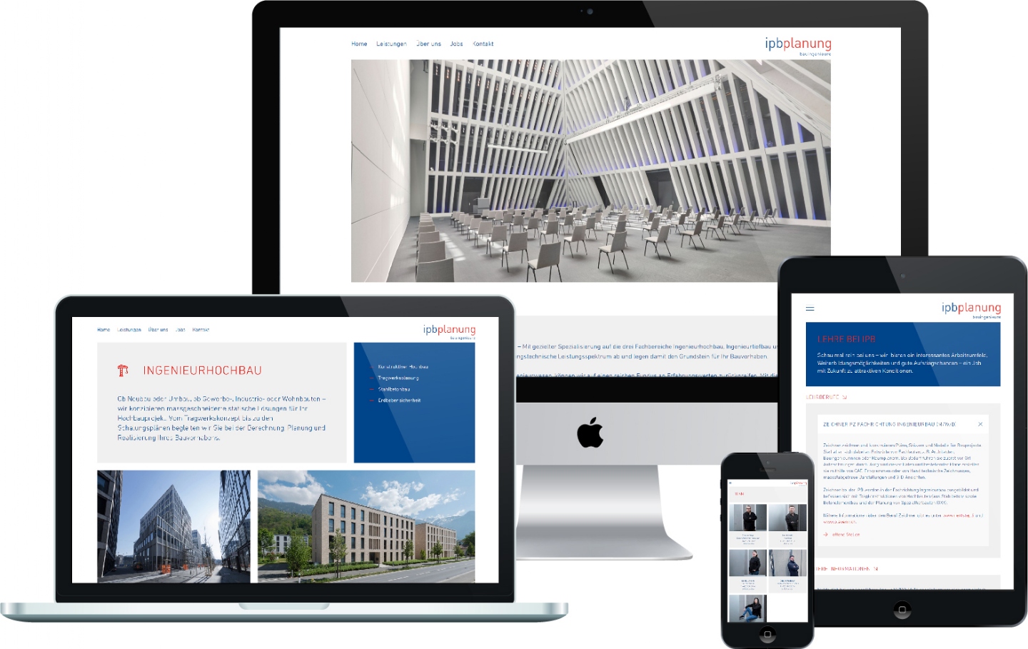 IPB Planungen AG - Responsive Website, CMS